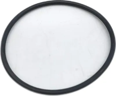 A black rubber O-ring is shown against a white background.