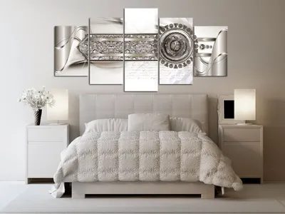 Image de Tableau acoustique Abstrait 200 x 100 cm Tableaux Mousse acoustique Absorbeur acoustique haute performance Isolation acoustique Toile 5 pièces Tableau mural Acoustique intérieure Isolation acoustique a-A-0162-b-o