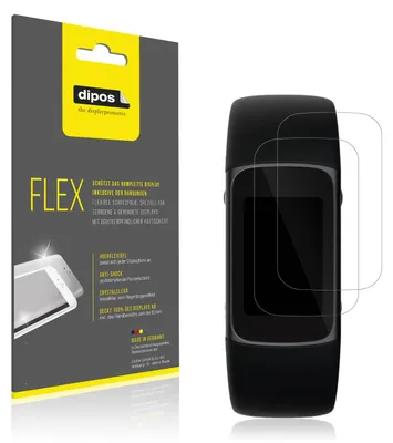 Obrázok produktu pre 2x ochranná fólia pre Fitbit Charge 6, 100% pokrytie displeja, dipos Flex