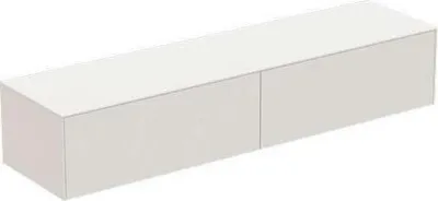 Produktbild von Schubladenfront CONCA rechts für WTU, 980x356mm weiß matt weiß matt