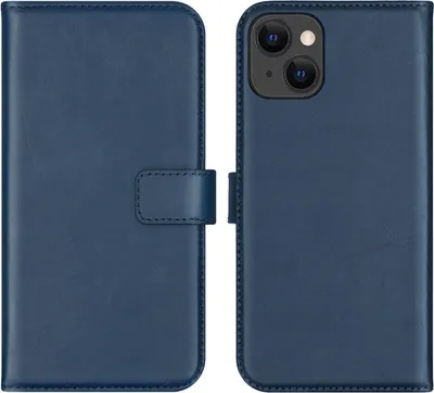 Obrázok produktu pre Selencia Originálne kožené puzdro na knihy pre Apple iPhone 13 - Modré