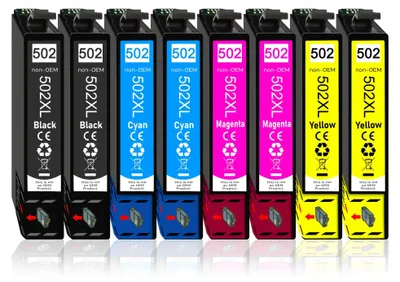 Produktbild von 8er Pack Druckerpatronen 502 502XL kompatibel mit Epson XP-5105