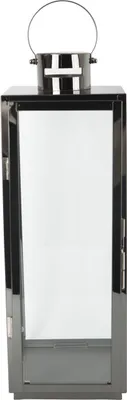 Produktbild von TrendLine Deko Laterne Edelstahl 13,5 x 14,5 x 40 cm schwarz