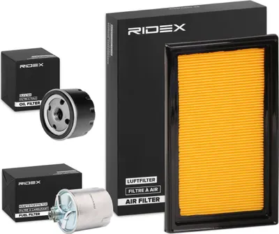 Produktbild von RIDEX Filterset Inspektionspaket Filtersatz für NISSAN Qashqai / Qashqai +2 I (J10, NJ10)