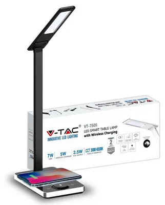 Image de Lampe de table à LED, orientable, CCT, intensité réglable via USB, H 44,5 cm
