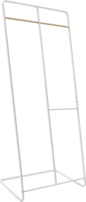 Produktbild von Kleiderständer / Garderobenständer - Eckmodell mit 2 Ebenen - Multifunktional - Kompakt - Leicht - Freistehend