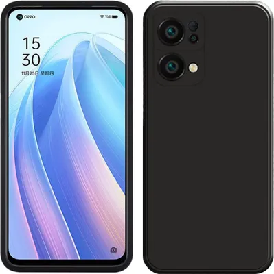 Produktbild von OPPO Reno7 Pro 5G Hülle, Flüssig Silikon Weich Gummi Schutzhülle für OPPO Reno7 Pro 5G Black