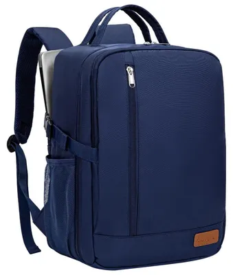 Image de Sac à dos de voyage, taille cabine, 40x30x20 cm, couleur bleue, pour avion, compatible avec les compagnies aériennes Wizz Air, Ryanair et Vueling