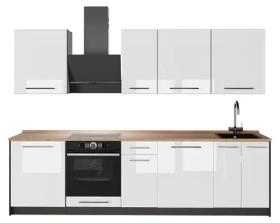 Immagine prodotto di Cucina componibile Vicco Fame-Line Bianco lucido/Antracite 280 cm, PL Rovere, Model 64177