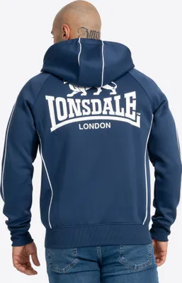 Produktbild von Herren Trainingsjacke mit Kapuze normale Passform ACHAVANICH Dark Navy/White XL Lonsdale