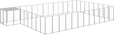 Produktbild von Hundezwinger Silbern 30,25 m² Stahl
