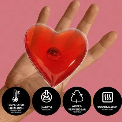 Immagine prodotto di 1 x scalda mani a forma di cuore