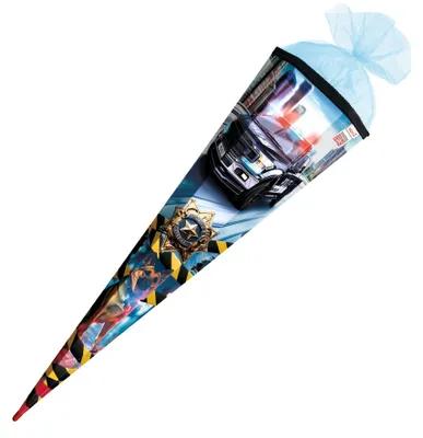 Produktbild von Schultüte / Zuckertüte / 85cm / eckig / "Polizei"