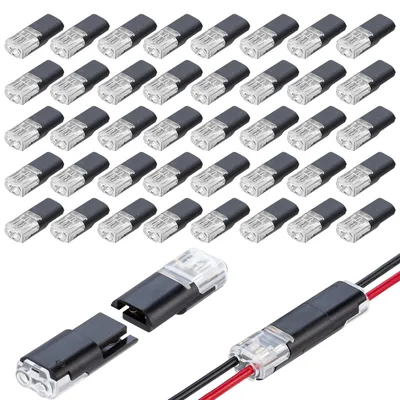40 Stück 2-polige wasserdichte Autokabelverbinder 12V