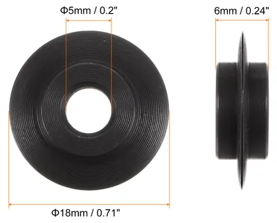 Produktbild von 2Stk Ersatzschneidr?der 18mm AD x 5mm ID x 6mm T Ersatzradklinge fš¹r Rohrleitung Schneideger?te