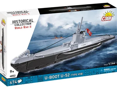 Obrázok produktu pre Cobi Historická kolekcia Druhá svetová vojna 4852 Ponorka VIIB U-Boat U52 4852