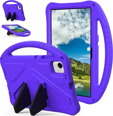 Obrázek produktu pro Dětské pouzdro pro Honor Pad X9a 2025 11,5", EVA lehké nárazuvzdorné pouzdro s skládacím stojánkem a rukojetí Fialová