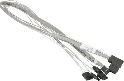 Produktbild von Supermicro CBL-SAST-0880, SFF 8087, 4 x SATA 7-pin, Schwarz, Weiß, RoHS, 1 Stück(e)