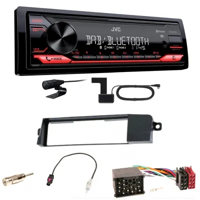 Produktbild von JVC KD-X272DBT Digitalradio Bluetooth USB MP3 AUX FLAC Einbauset für BMW 3er E46