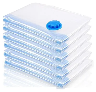 Produktbild von Faziango 6x 80*120cm Vakuumbeutel Aufbewahrungsbeutel Vakuum Vacuum Beutel für Kleidung Betten
