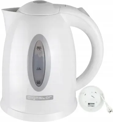 Obrázok produktu pre Bezšnúrová kanvica bez BPA 1,7 l 2200 W - 360° základňa, Aigostar White