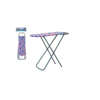 A product shot of a folding ironing board.