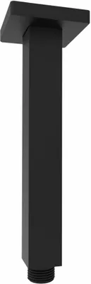 Immagine prodotto di Braccio doccia a soffitto, quadrato, 200 mm, nero opaco