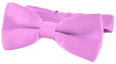 Produktbild von DonDon® Edle Kinder Fliege gebunden und längenverstellbar 9 x 4,5 cm flieder glänzend in Seidenlook
