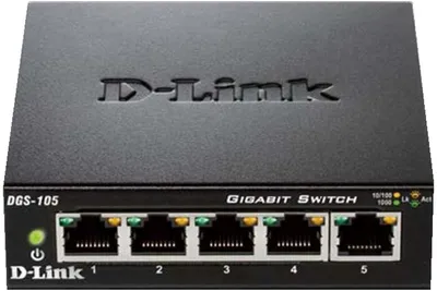 Zdjęcie produktu dla D-Link DGS-105, Nie zarządzany, L2, Gigabit Ethernet (10/100/1000), Pełny dupleks