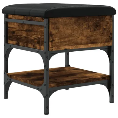 Zdjęcie produktu dla vidaXL Ławka pod buty dąb wędzony 42x42x45 cm materiał drewnopochodny