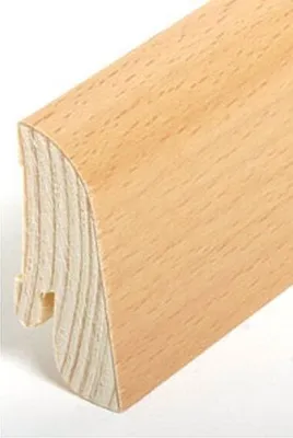 Produktbild von Sockelleiste Echtholzfurnier 22 x 45 x 2500 mm Buche Echtholzfurnier Fußleiste furniert by PROVISTON 62.5 Meter | 25 Stück