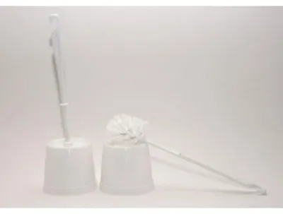Obrázok produktu pre WC kefa s držiakom, biela, celková dĺžka 37 cm