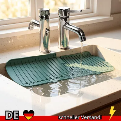 Produktbild von Silikon Wasserhahn Matte Abtropfmatte Küche Bad