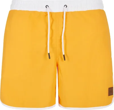 Zdjęcie produktu dla Męskie szorty kąpielowe Urban Classics Retro Swimshorts białe/magicmango – XXL