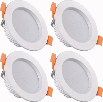 Produktbild von 4X 9W LED Panel Einbaustrahler Warmweiß Deckenleuchte Strahler Einbauleuchte Deckenlicht