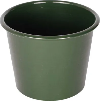 Produktbild von Mary's Garden Supplies 13 cm Metalltopf, Farbe grün