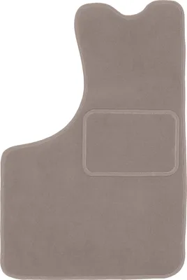 Produktbild von Fahrerfußmatte Velours beige passend für Skoda 105 / 120 / 130 (1976-1990, Limousine) – mit Befestigungen – passgenau