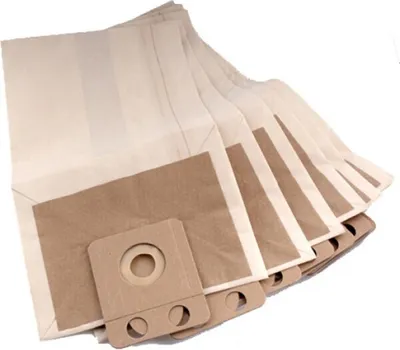 A stack of paper vacuum cleaner bags.