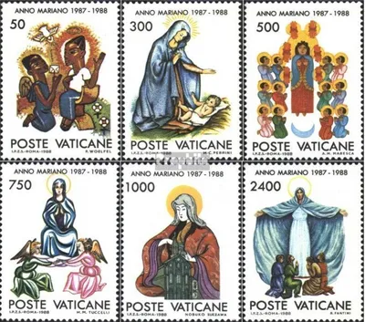 Produktbild von Briefmarken Vatikanstadt 1988 Mi 940-945 (kompl.Ausg.) postfrisch Marianisches Jahr