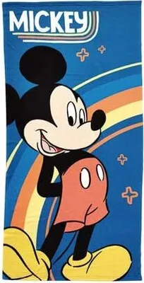 Produktbild von XXL Strandtuch Micky Maus Regenbogen 70x140cm Auswahl Badetuch Beachtowel Handtuch Strandhandtuch Handtuch Mikrofaser Mickey Mouse
