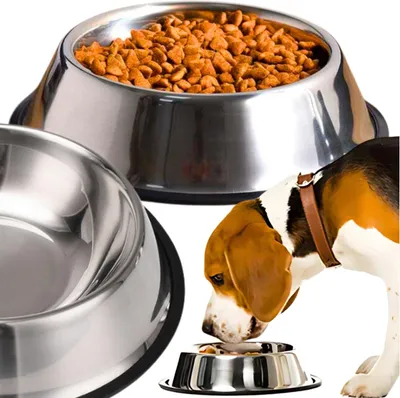 Produktbild von PetJet Metallnapf für Hunde und Katzen, für Futter und Wasser, rutschfest, 350 ml