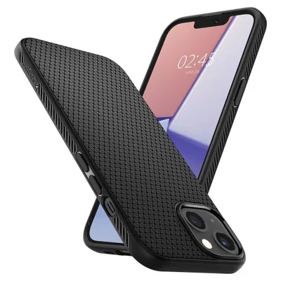 Produktbild von Spigen ACS03519, Cover, Apple, iPhone 13, 15,5 cm (6.1"), Schwarz