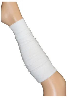 Produktbild von Tobeni 2-in-1 Strickstulpen | Damen & Teenager Bein- & Armstulpen One Size, Farbe:Weiss, Grösse:One Size
