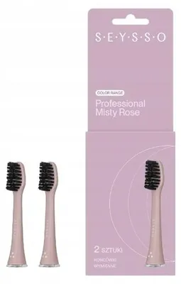 Produktbild von SEYSSO Basic Color Zahnbürstenkopf 2 Stück Rosa