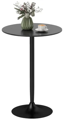 Produktbild von HOMCOM Bartisch Stehtisch Esstisch Runder Tresentisch für Wohnzimmer, Ø70x102 cm