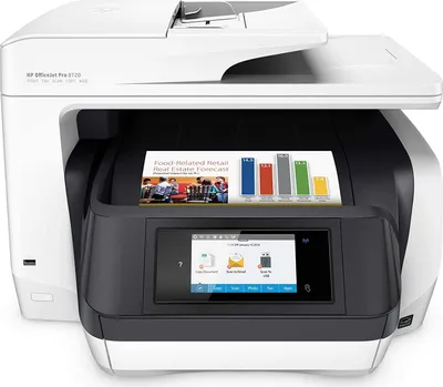 Produktbild von HP OfficeJet Pro 8720 4800x1200 dpi Multifunktionsdrucker Weiß #defekt Druckbild