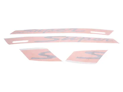 Produktbild von Vespa Aufkleber Dekorsatz Super orange OEM kompatibel mit GTS 300 Super