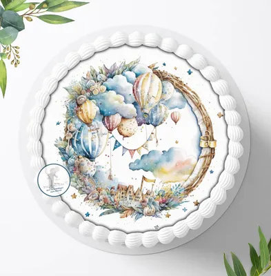 Zdjęcie produktu dla Na tort urodzinowy topper na tort, obrazek cukrowy z motywem: Chrzest, jadalne zdjęcie na tort, fondant, Ø 20cm, 1784z
