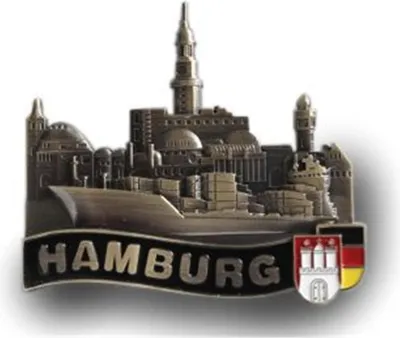Produktbild von Magnet Metall Hamburg Goldfarben