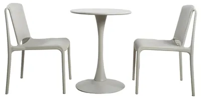 Produktbild von home24 Gartensitzgruppe - 3-teilig - Stahl / Polypropylen